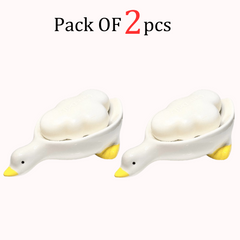 Cute Duck Shape Soap Rack for Drain Water