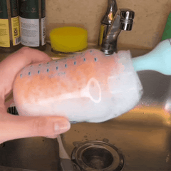 Rechargeable 360° Rotating Silicone Bottle Brush – Smart Baby Cup & Pacifier Cleaner