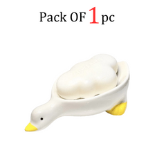 Cute Duck Shape Soap Rack for Drain Water
