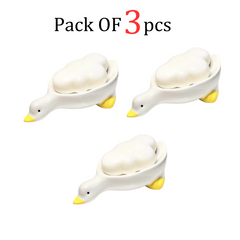 Cute Duck Shape Soap Rack for Drain Water