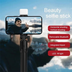 Wireless Selfie Stick Mini R1/R1S Remote Self-timer Foldable Bluetooth-compatible Tripod Shutter Remote Control for IOS Android