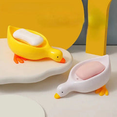 Cute Duck Shape Soap Rack for Drain Water
