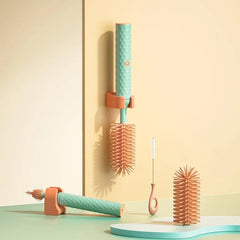 Rechargeable 360° Rotating Silicone Bottle Brush – Smart Baby Cup & Pacifier Cleaner