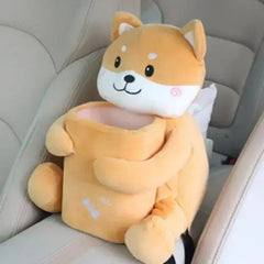 Multifunctional Dog Shape Car Trash Can And Storage Box