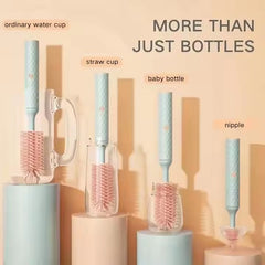 Rechargeable 360° Rotating Silicone Bottle Brush – Smart Baby Cup & Pacifier Cleaner