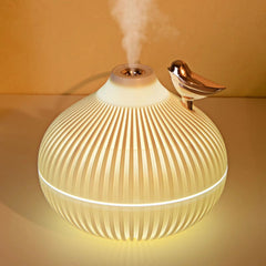 Cute Onion-Shaped Humidifier E339 with 2-Speed Spray, LED Light (+3 pcs free 3ml Oil Fragrances)