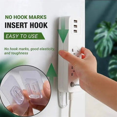 Double Hook Free Punching Strong Seamless Hook Waterproof Transparent