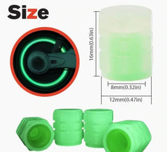 Fluorescent Glowing Tyre Valve Caps